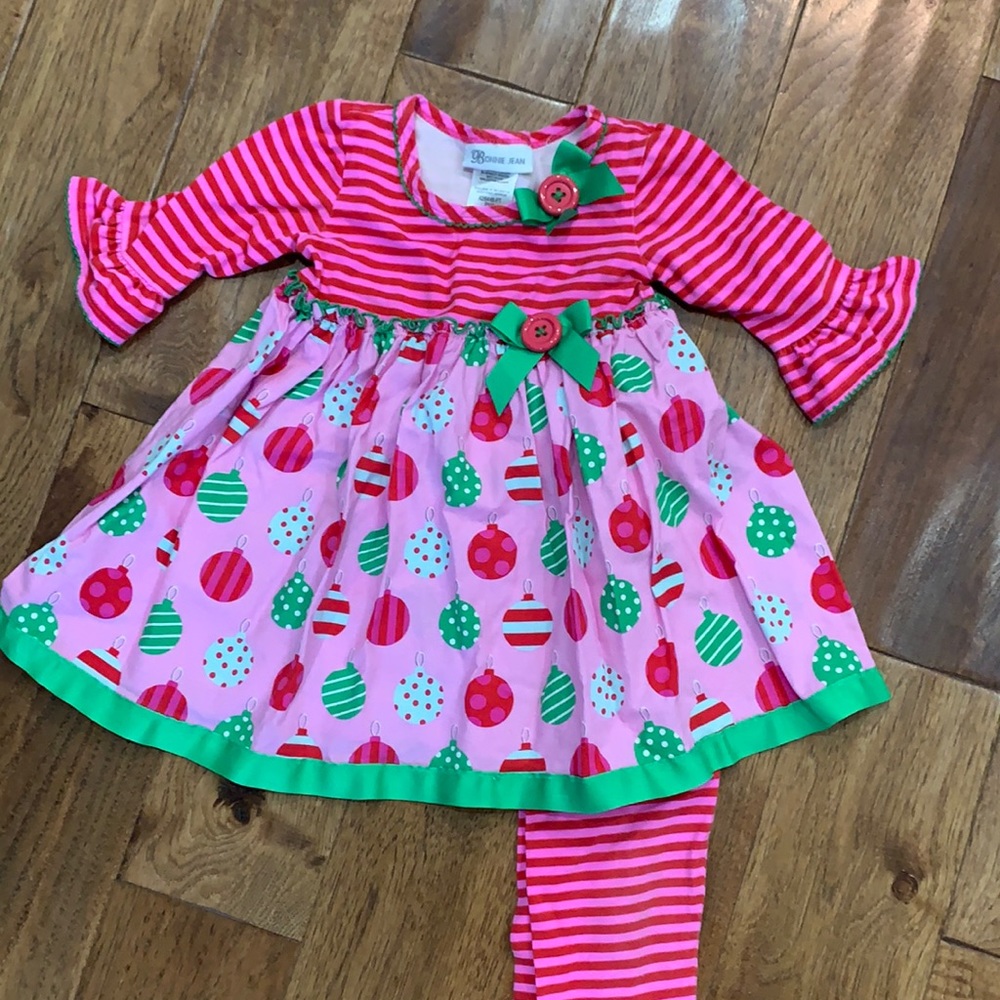 Bonnie Jean girls Christmas outfit.